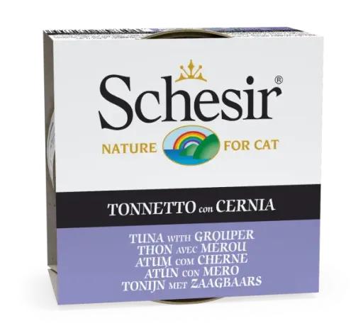 Schesir Cat Wet Food-Tuna With Grouper 85g