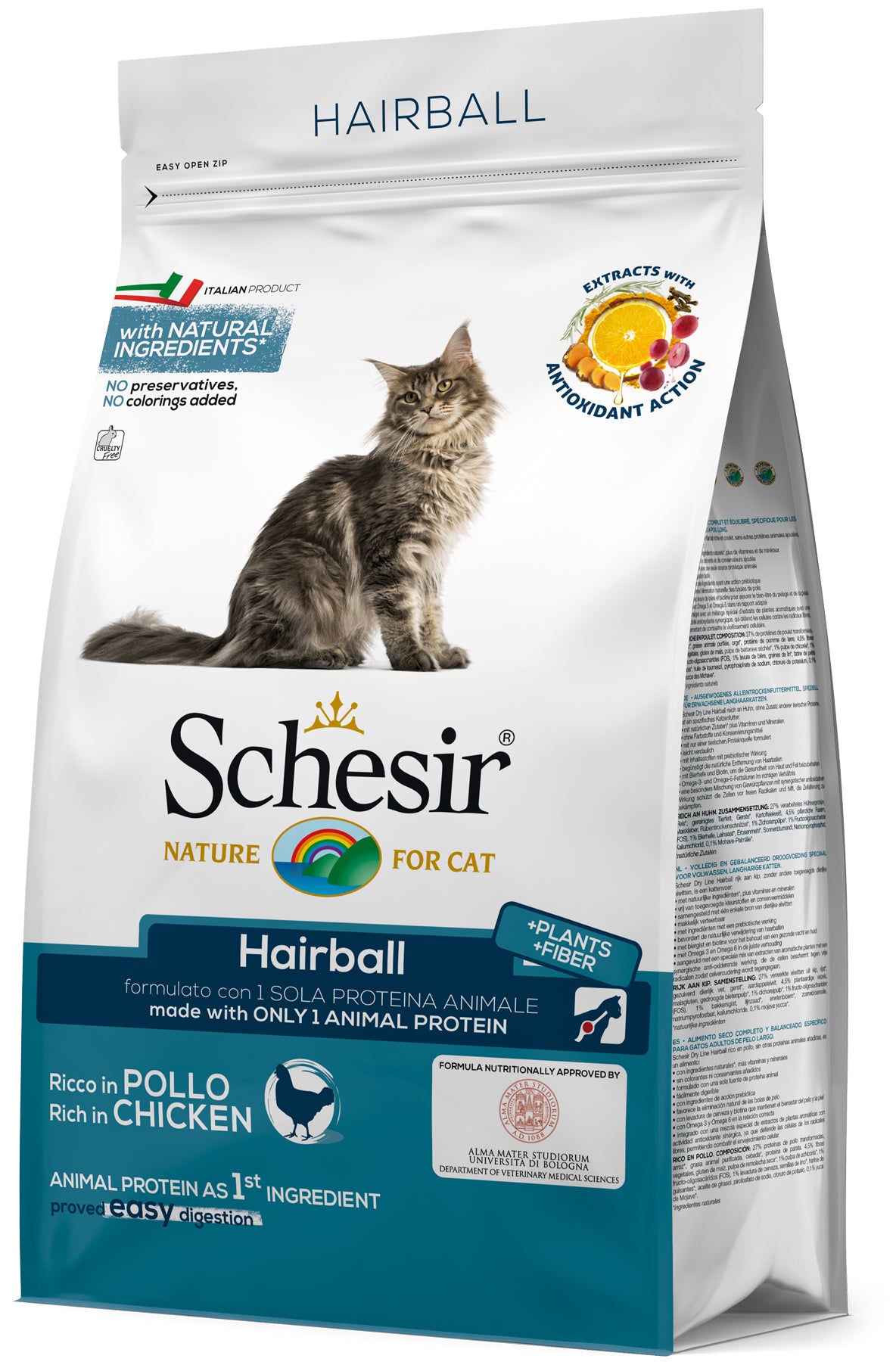 Schesir Cat Dry Food Hairball With Chicken