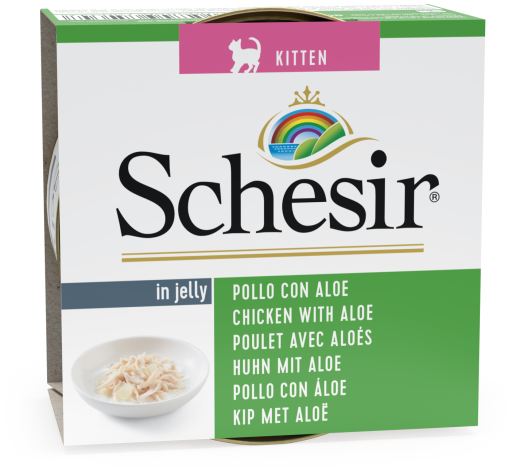 Schesir Chicken fillets with Aloe in gelatin for kittens