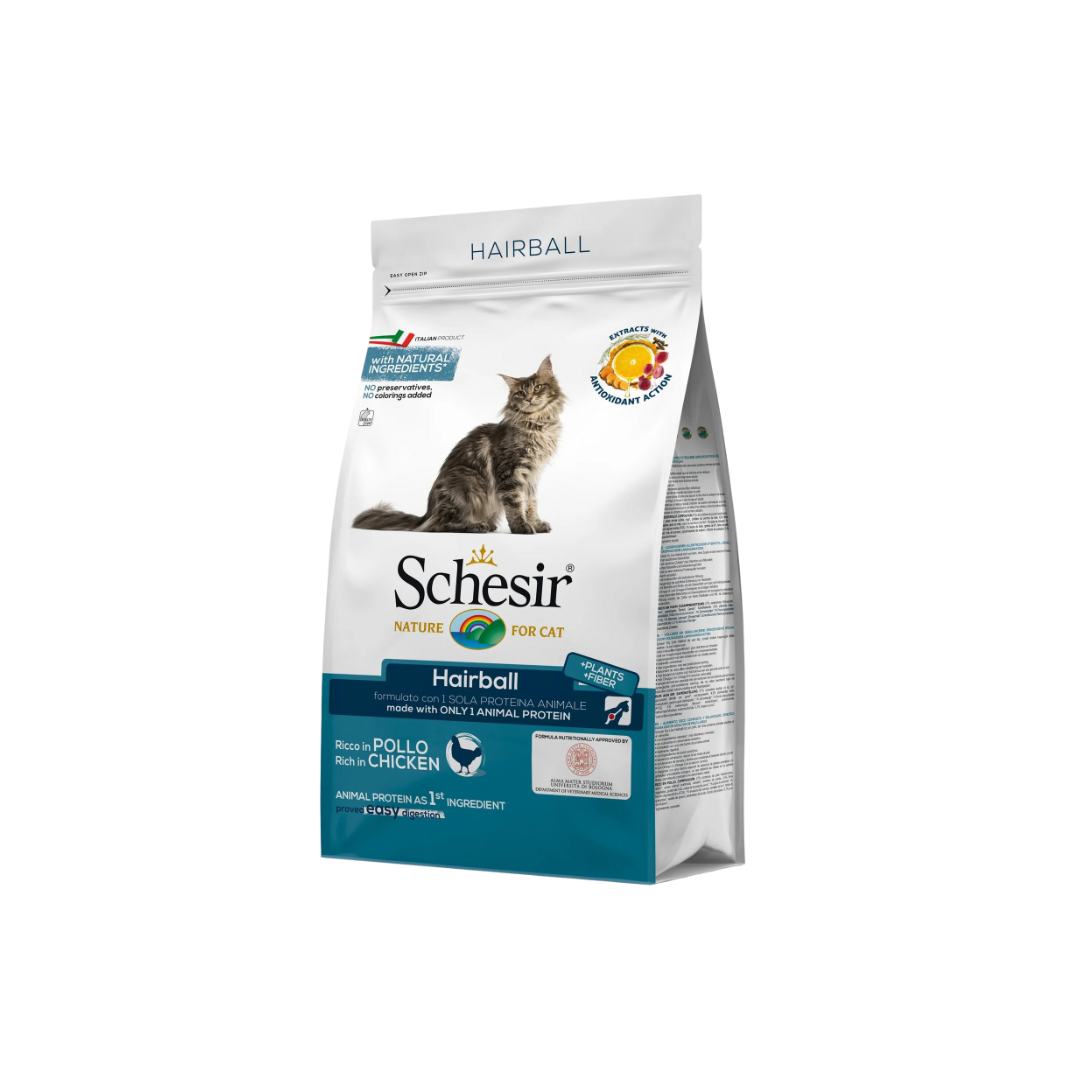 Schesir Cat Dry Food Hairball With Chicken